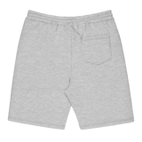 Fleece Shorts, lacrosse fleece shorts from Lax Rat Supply Co. in heather grey, back view
