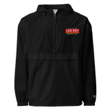 Lax Rat Packable Jacket, lacrosse packable jacket from Lax Rat Supply Co. in black, front view