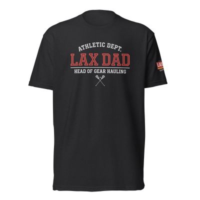 Lax Dad Athletic Dept. Black Tee