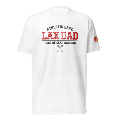 Lax Dad Athletic Dept. White Tee