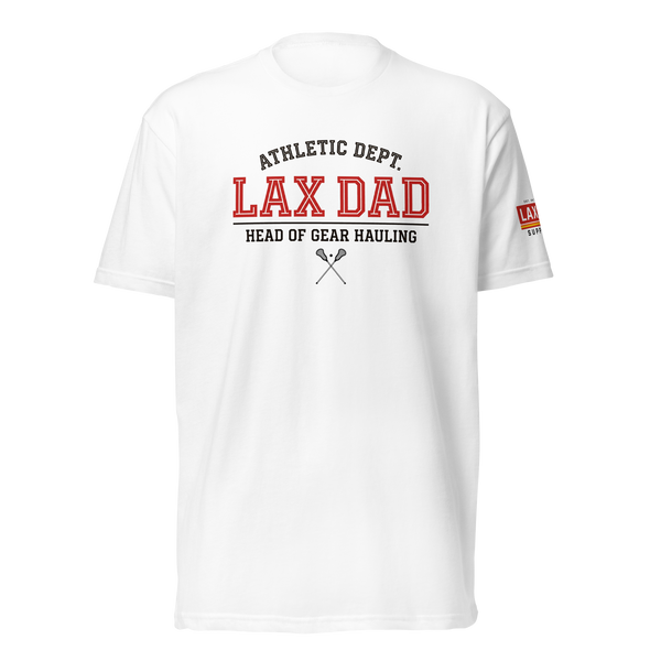 Lax Dad Athletic Dept. White Tee