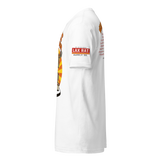 World Tour Tee, lacrosse t-shirt from Lax Rat Supply Co. in white, left side view